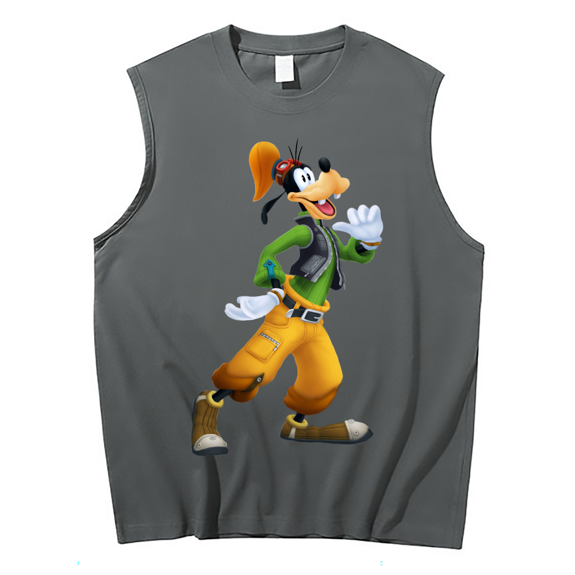 ミッキーマウス Mickey Mouse コットン100％タンクトップ（フロントプリント）